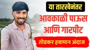 या तारखेनंतर आवकाळी पाऊस आणि गारपीटीचा तडाखा.. तोडकर हवामान अंदाज